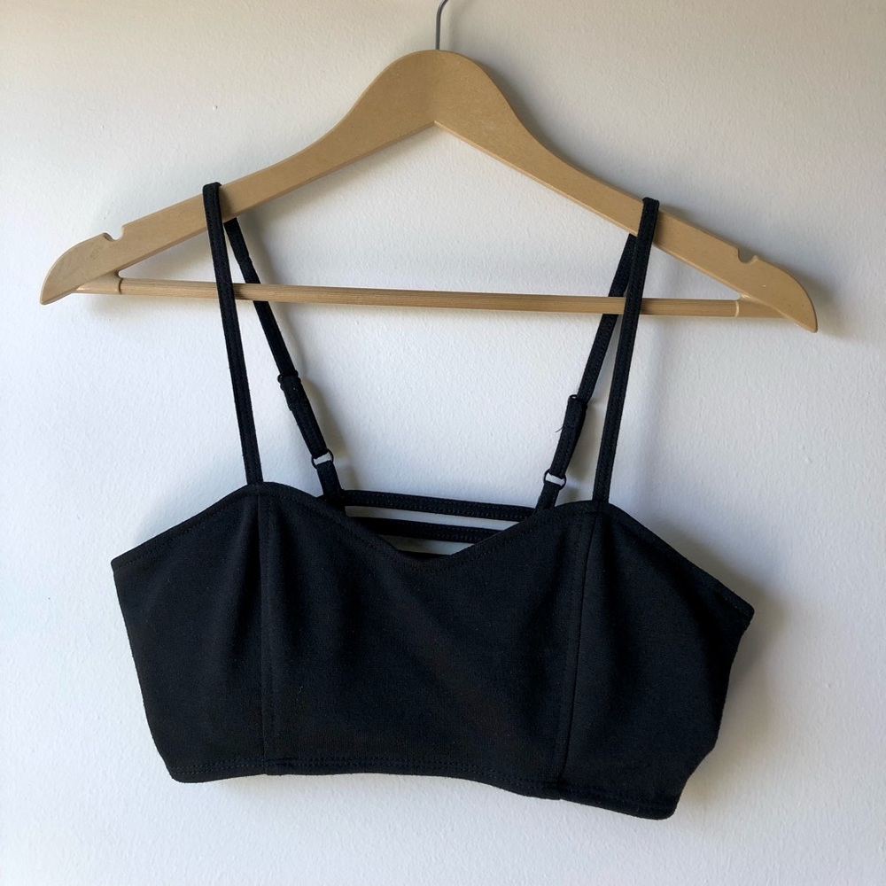 Strappy Bralette, Black, Windsor, Size Small
